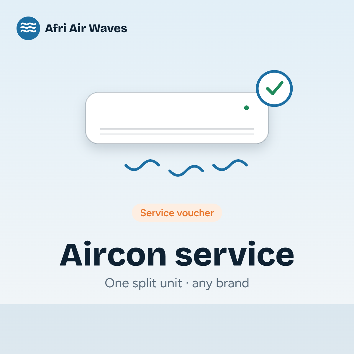 Aircon service voucher (illustration)