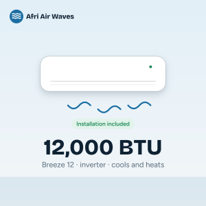 Breeze 12, 12,000 BTU inverter split air conditioner (illustration)